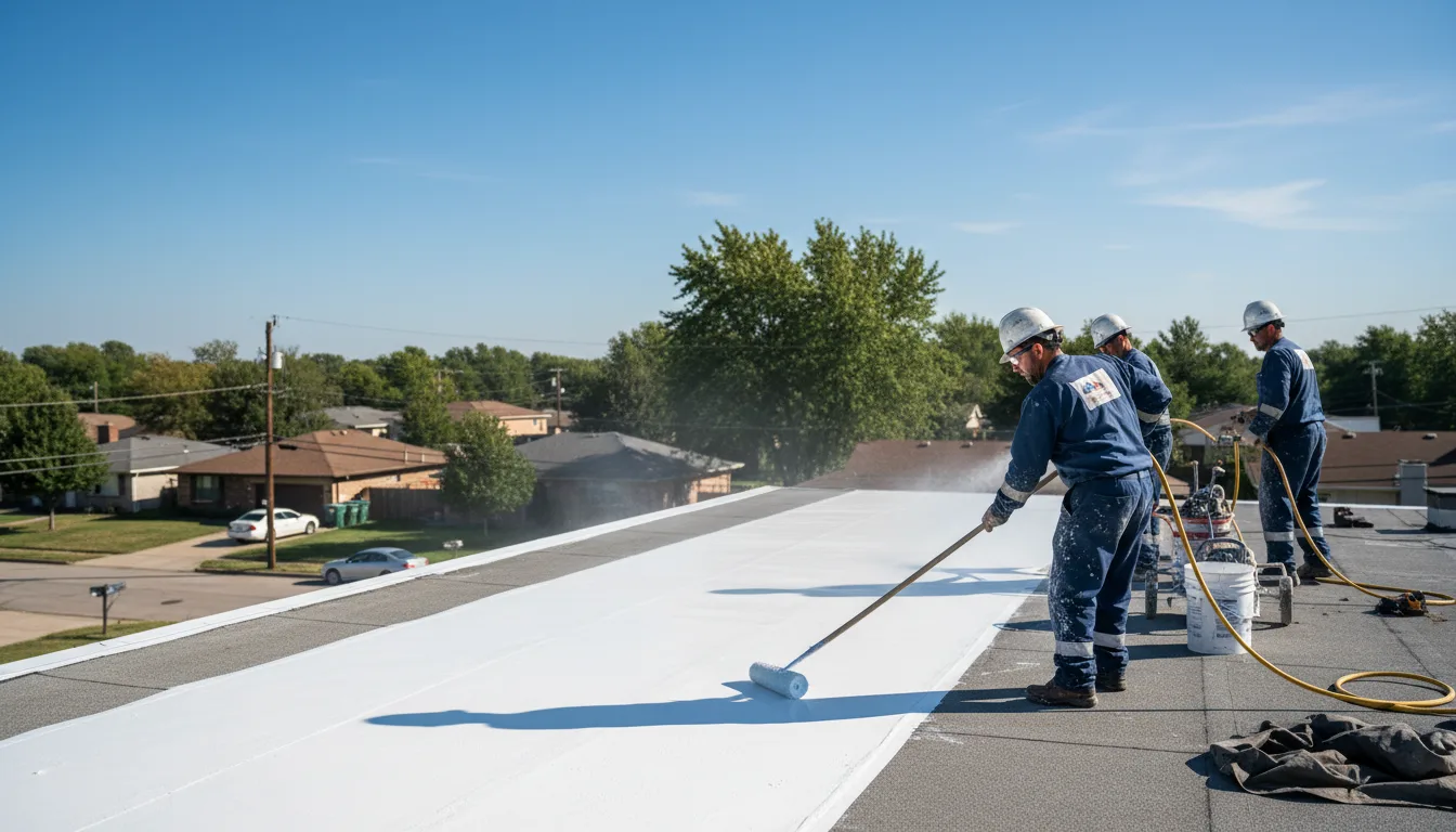Commercial roof coating in Pulaski, IL near me